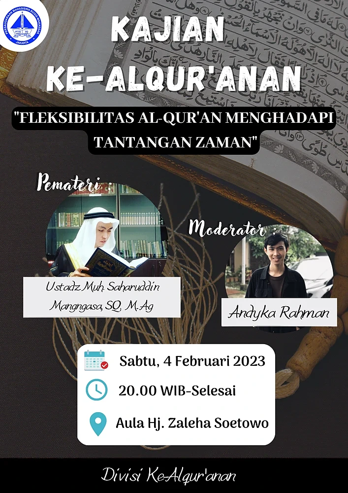 Kajian Ke-Al-Qur'anan poster