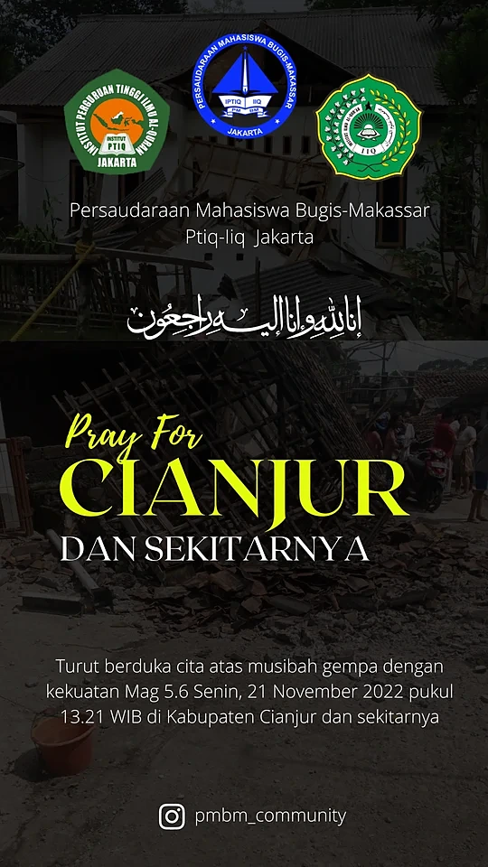 Pray for Cianjur poster