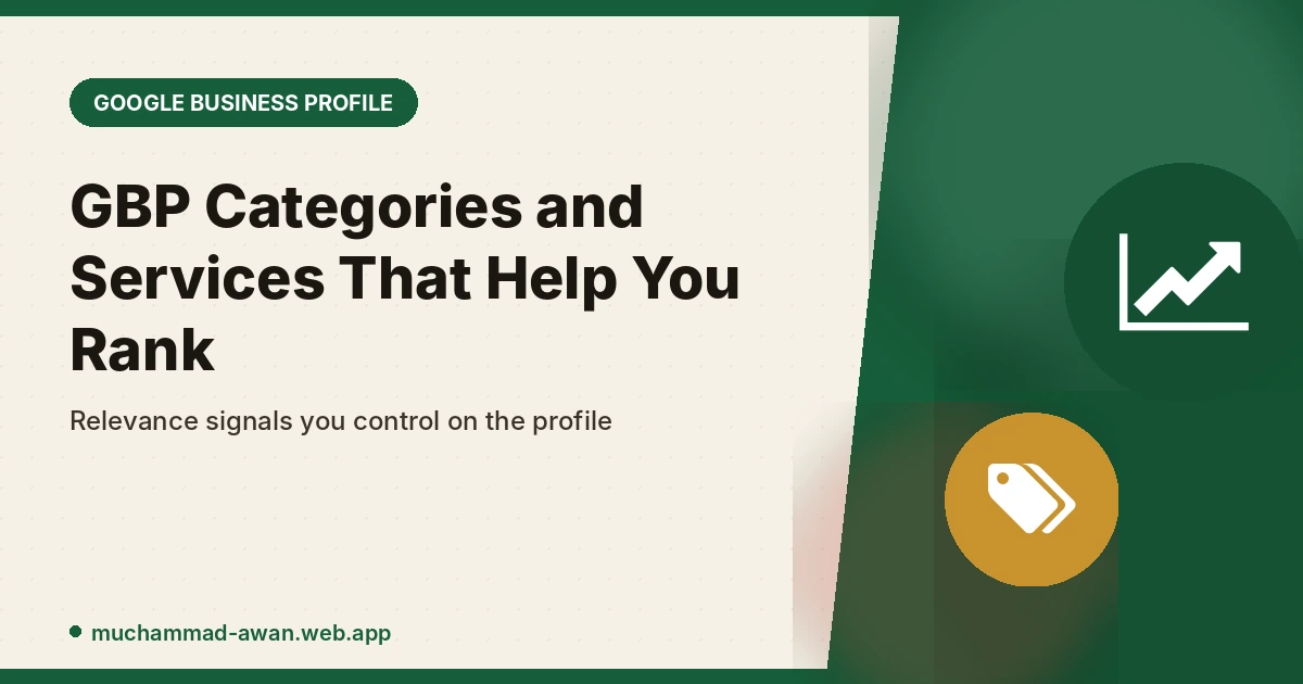 GBP Categories and Services That Help You Rank